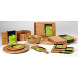 Vleesplank met sapgeul uit bamboe 40x30x3cm