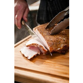 Vleesplank met sapgeul uit bamboe 40x30x3cm
