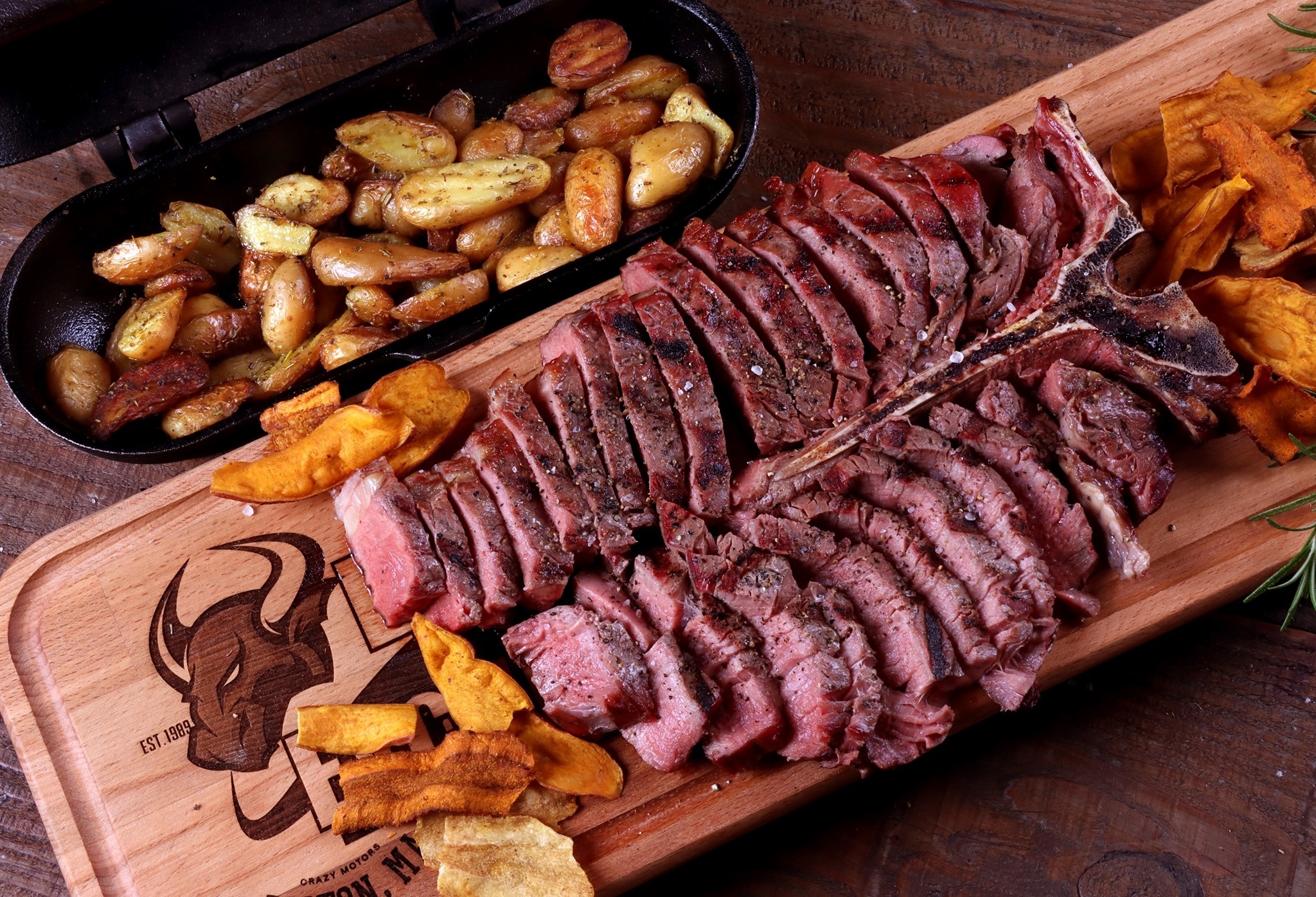 Dry aged waards rund porterhouse steak