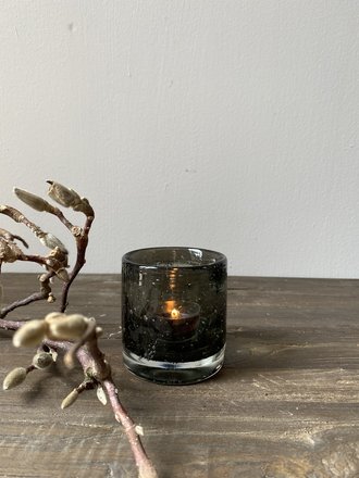 Puur Wonen Windlicht grey bubbels