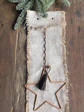 MW living Kalkdoek met ster bruin