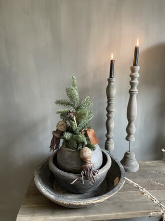 Aura Peeperkorn Kerstornament Natal met lederen touw Aura Peeperkorn Kerstornament Natal met lederen touw