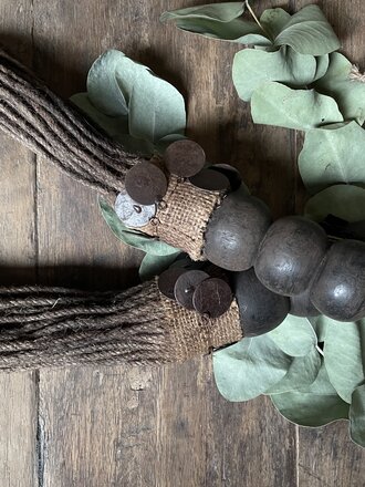 Aura Peeperkorn Kerst hang ornament  met bol Aura Peeperkorn Kerst hang ornament  met bol