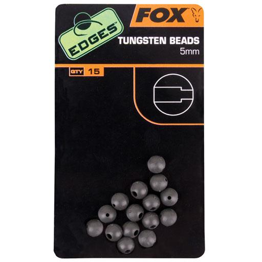 Fox Fox Edges Tungsten Beads 5mm