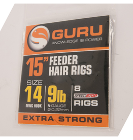 Guru Guru Ready Rigs 15" Feeder Hair Rigs with Speed Stop