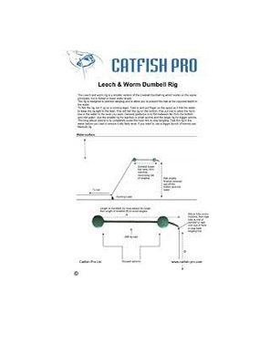 Catfish Pro Catfish Pro Dumbell Livebait Rig Leech & Worm