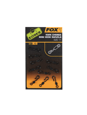 Fox Fox Edges Kwik Change Mini Hook Swivels Size 11