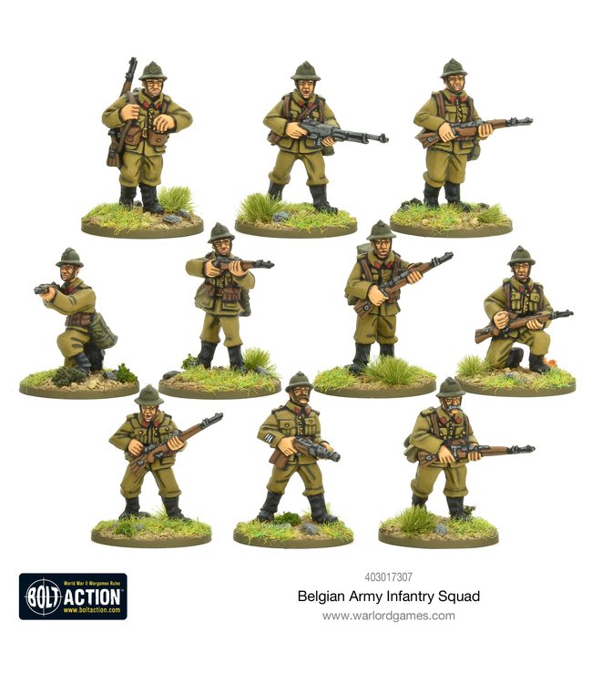 Bolt Action Belgian Infantry Squad