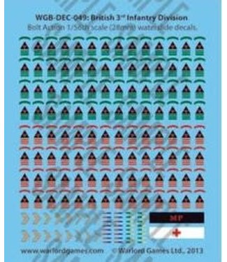 Bolt Action British 3rd Infantry Division decals