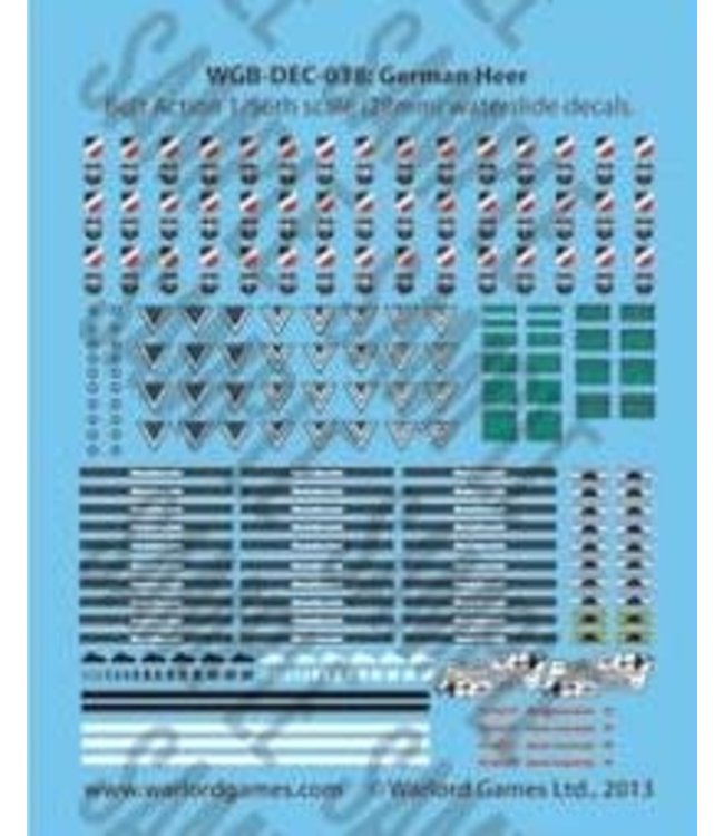 German Heer decals