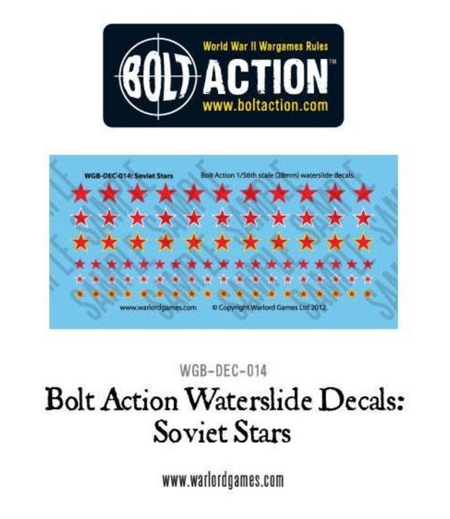 Bolt Action Soviet Stars decal