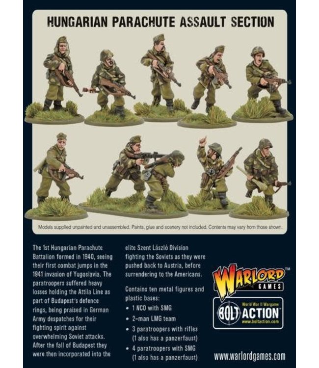 Hungarian Parachute Assault section