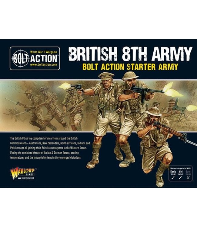 Bolt Action British 8th Army Starter Army