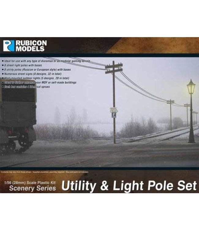 Rubicon Models Utility & Light Pole Set