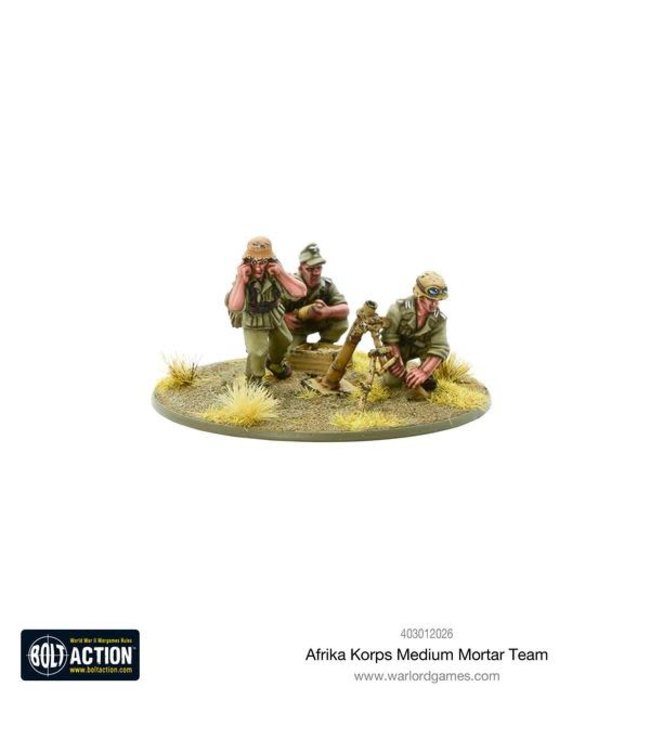 Bolt Action Afrika Korps Medium Mortar Team