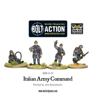 Bolt Action Italian Army/Bersaglieri  command (all heads)