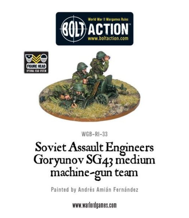 Bolt Action Soviet Assault Engineers SG43 MMG team