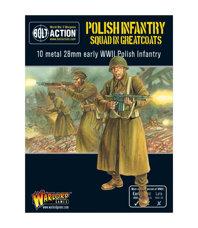 Bolt Action Polish Infantry Squad in greatcoats