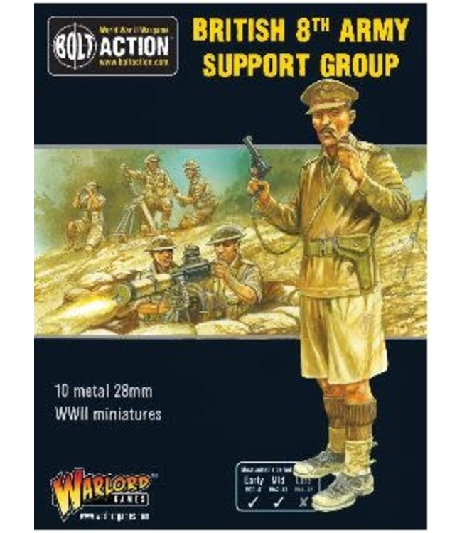 Bolt Action British 8th Army Support Group