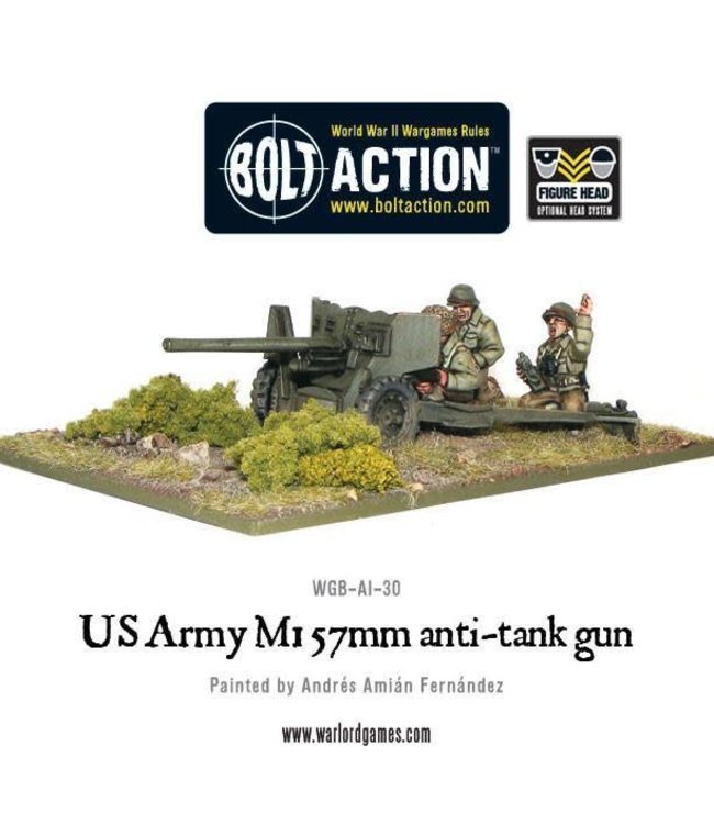 Bolt Action US Army M1 57mm anti-tank gun
