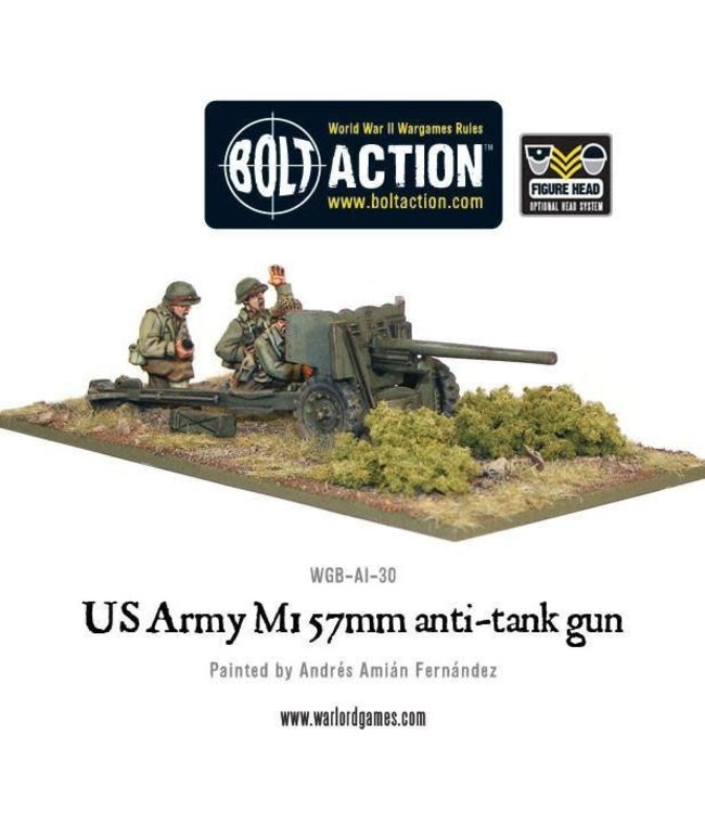Bolt Action US Army M1 57mm anti-tank gun
