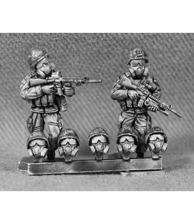 US Marines Heads with K-Pot Helmets with Gas Masks (USMC16)