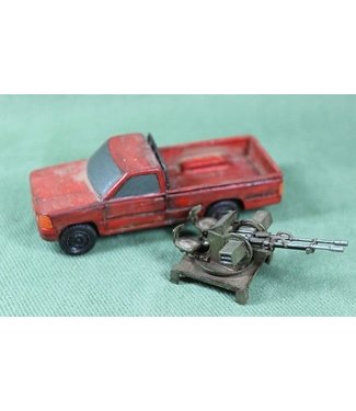 Empress Miniatures Pickup Truck with ZU23 (TECHNICAL WITH ZU23 AA GUN)