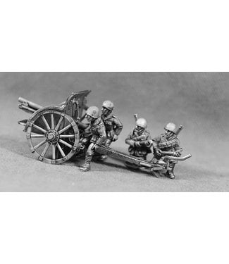 Empress Miniatures Italian Army Cannone da 75/27 with helmets (LIT10)