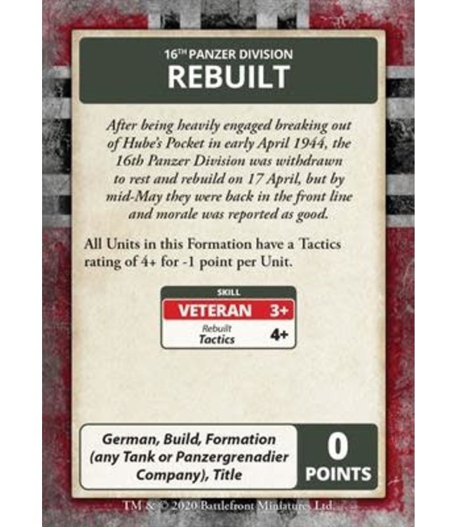 Bagration: German Command Cards