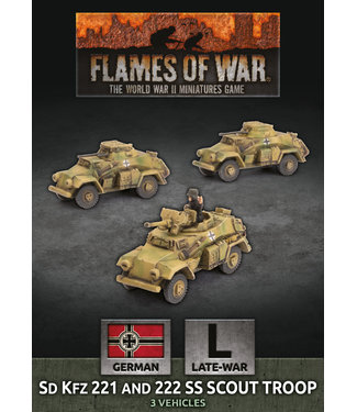 Flames of War Sd Kfz 221 and 222 SS Scout Troop