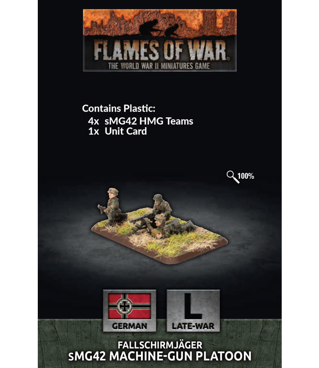 Flames of War Fallschirmjager HMG Platoon