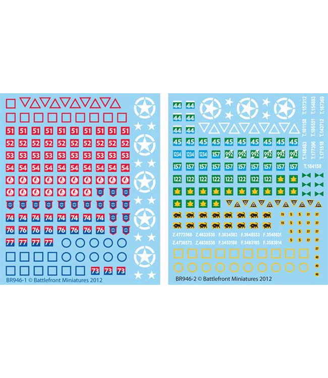 British Late War Decals