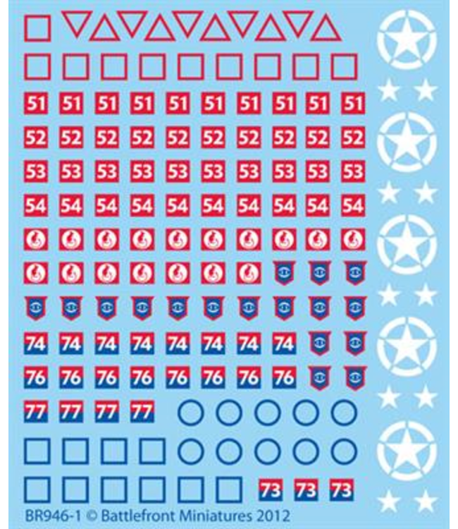 British Late War Decals