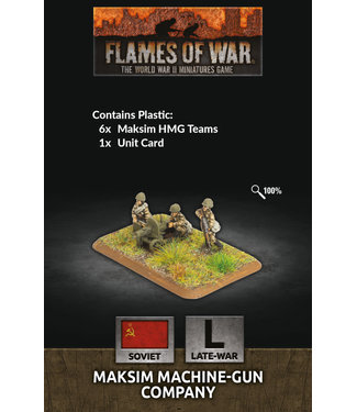 Flames of War Maksim Machine-Gun Company