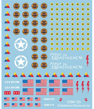 Flames of War American Late War Decals