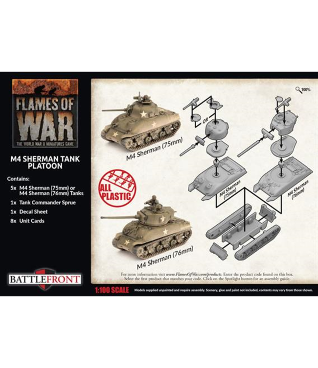 M4 Sherman Tank Platoon 75mm/76mm