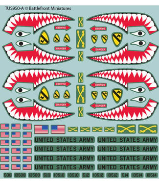 World War III Team Yankee American Decal Set