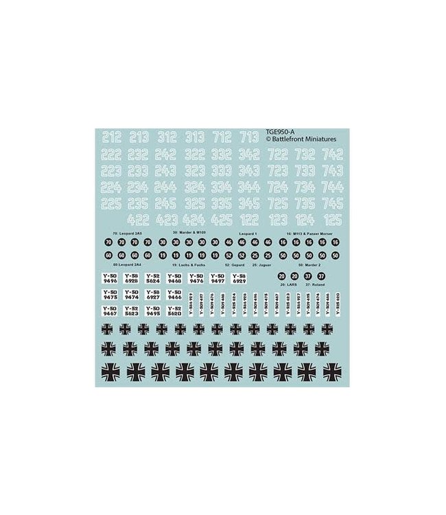 West German Decal Set