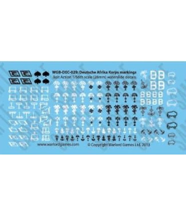 Deutsche Afrika Korps markings decals