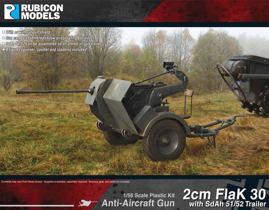 20mm AA Gun Flak 30 w/ Four Figures -