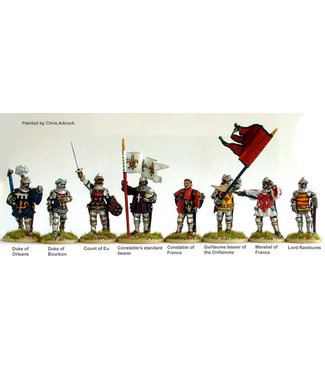 Perry Miniatures French High command at Agincourt on foot