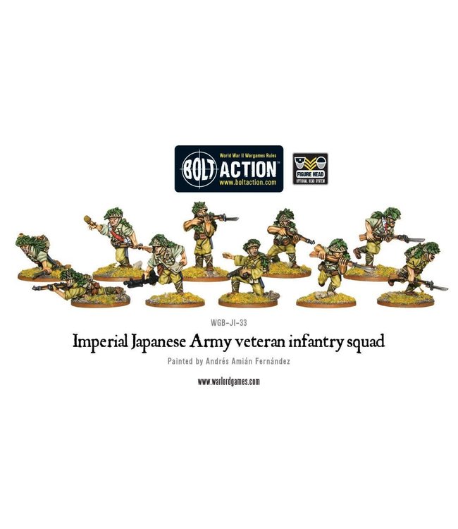 Bolt Action Imperial Japanese Army veteran infantry squad