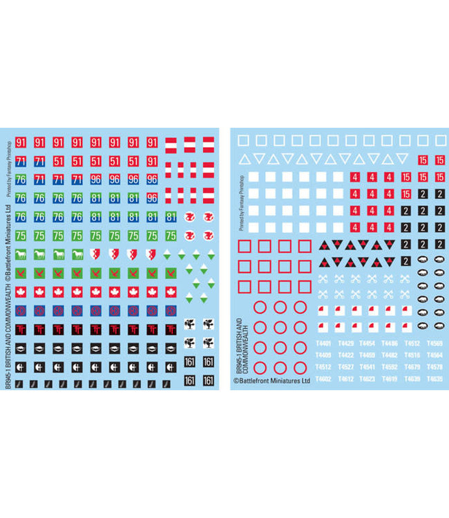 British and Commonwealth Decals