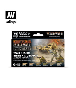 Vallejo WWII Desert British & German Armour & Infantry