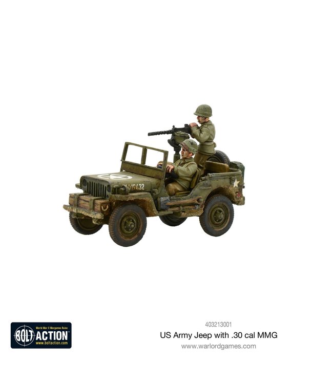 Bolt Action US Army Jeep with 30 Cal MMG