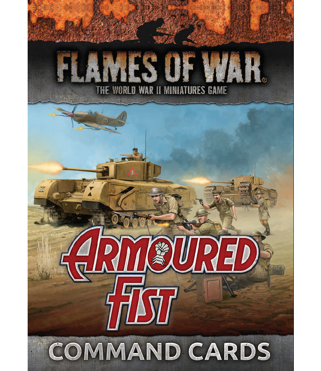 British Armoured Fist Unit and Command Cards