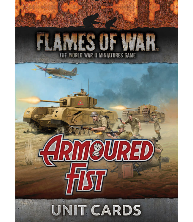 British Armoured Fist Unit and Command Cards