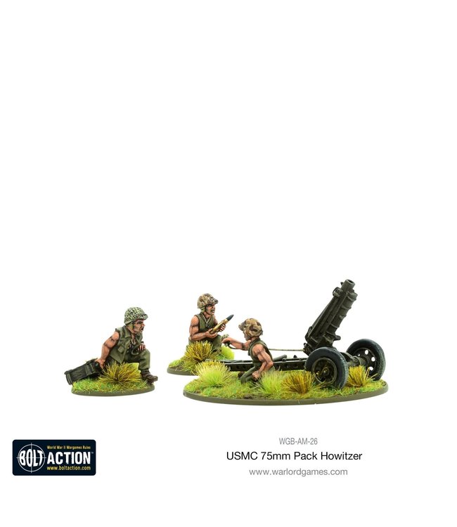 Bolt Action USMC 75mm pack howitzer light artillery