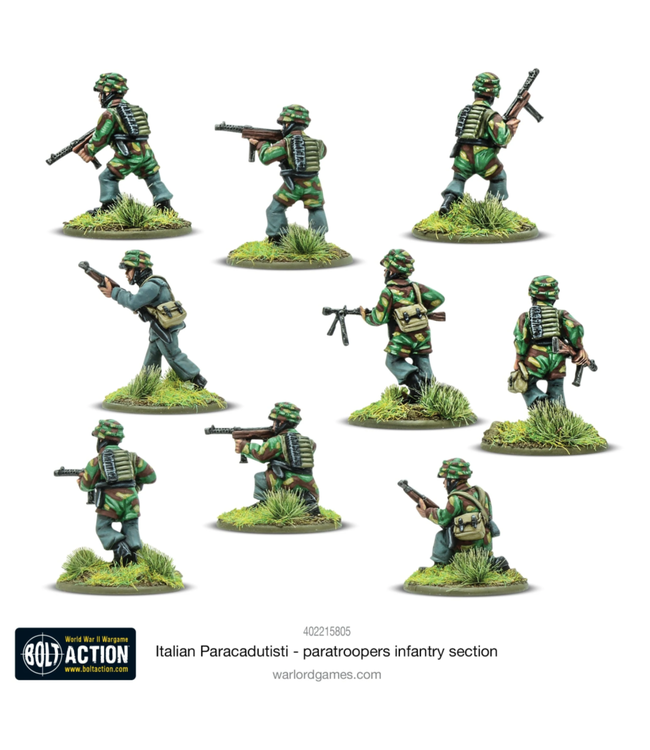 Italian Paracadutisti paratrooper infantry section