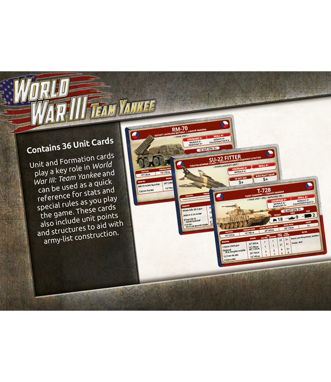 Czechoslovakian Unit Cards